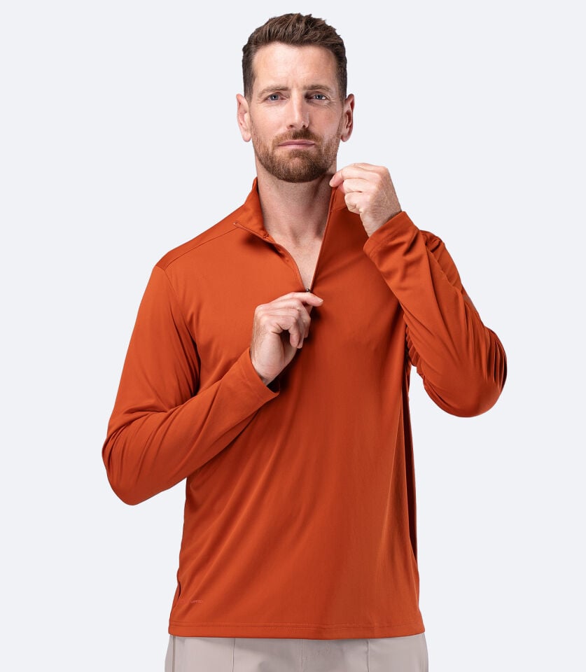 UVActive 1/4 Zip Top L/S RDE Erkek