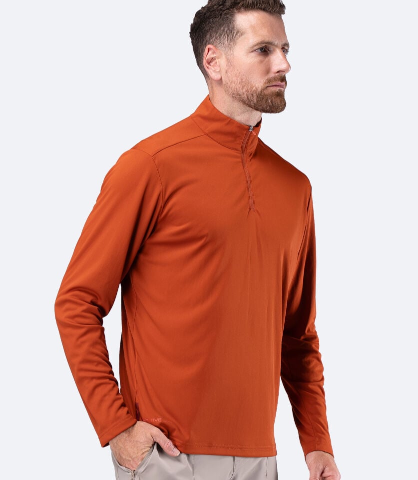 UVActive 1/4 Zip Top L/S RDE Erkek