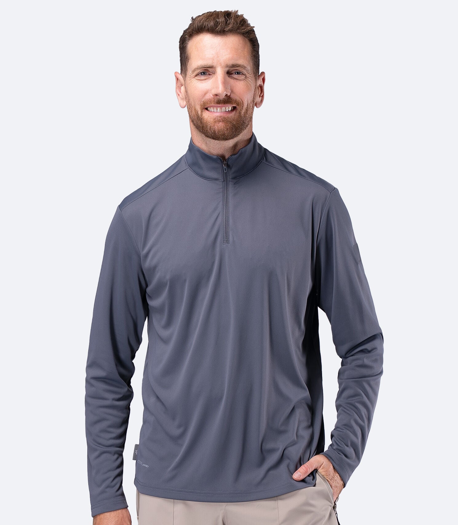 UVActive 1/4 Zip Top L/S SLT Erkek