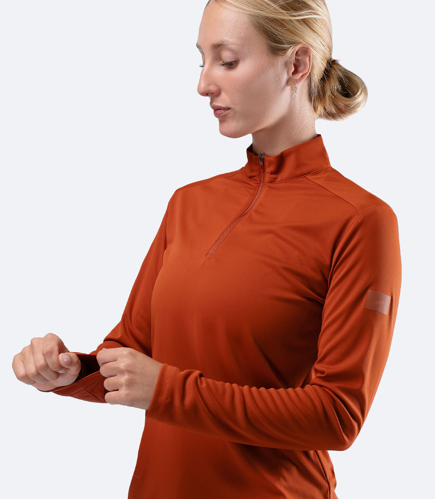 UVActive 1/4 Zip Top L/S RDE Kadın