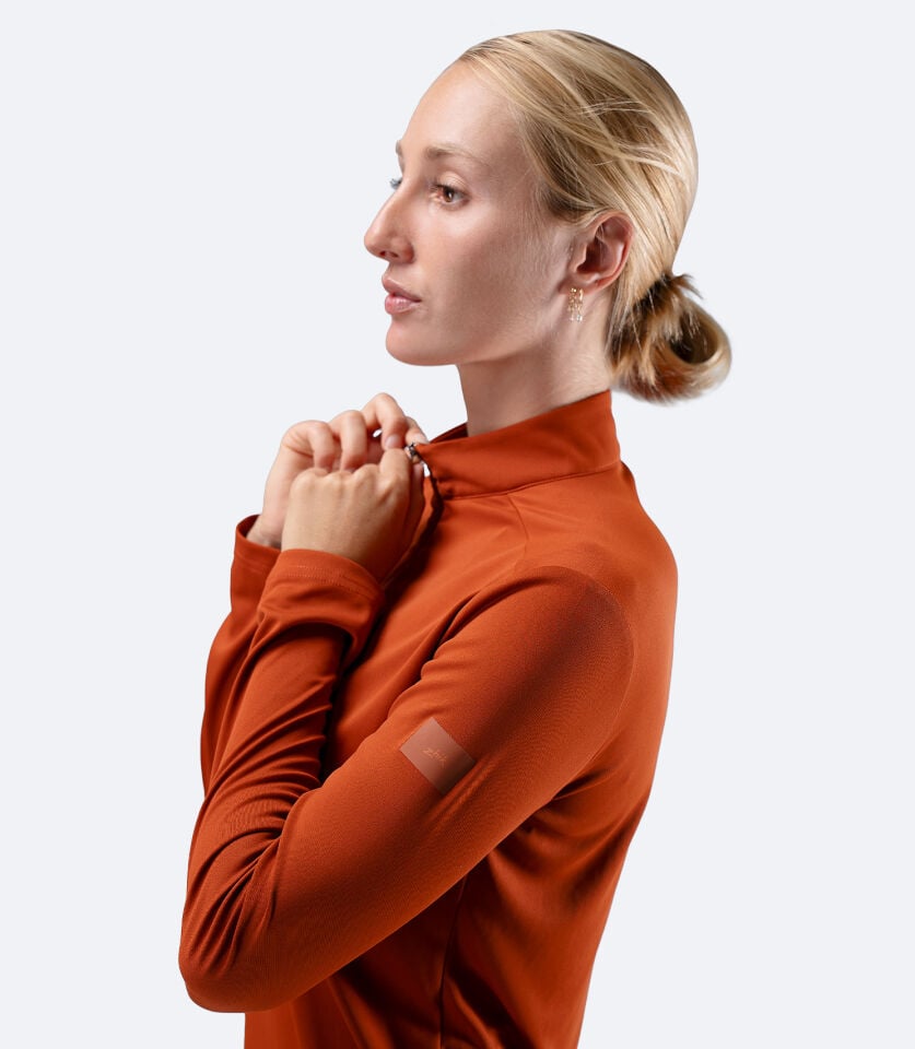 UVActive 1/4 Zip Top L/S RDE Kadın