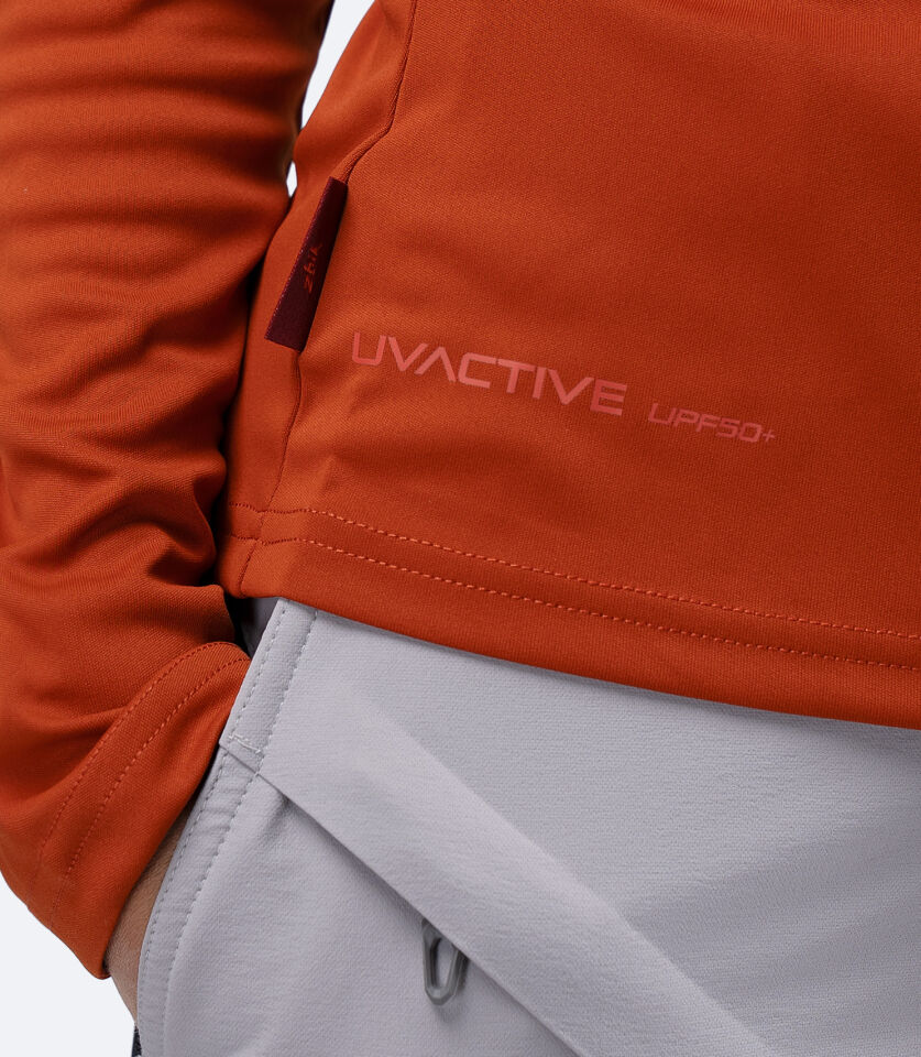 UVActive 1/4 Zip Top L/S RDE Kadın