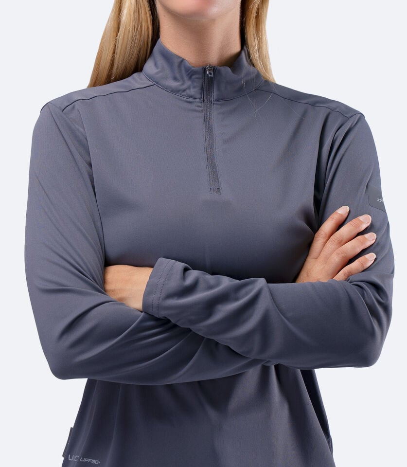 UVActive 1/4 Zip Top L/S SLT Kadın