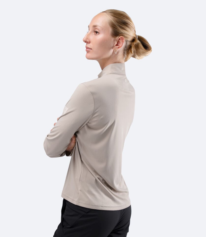 UVActive 1/4 Zip Top L/S STN Kadın