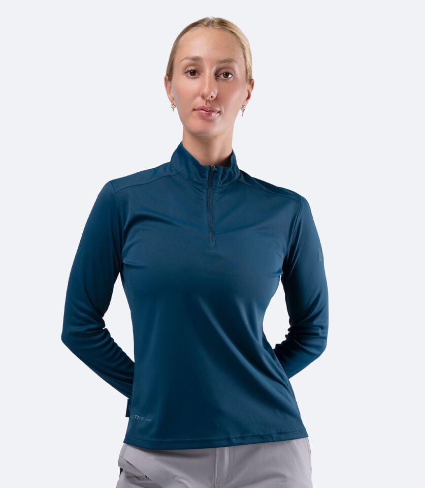 UVActive 1/4 Zip Top L/S TEA Kadın