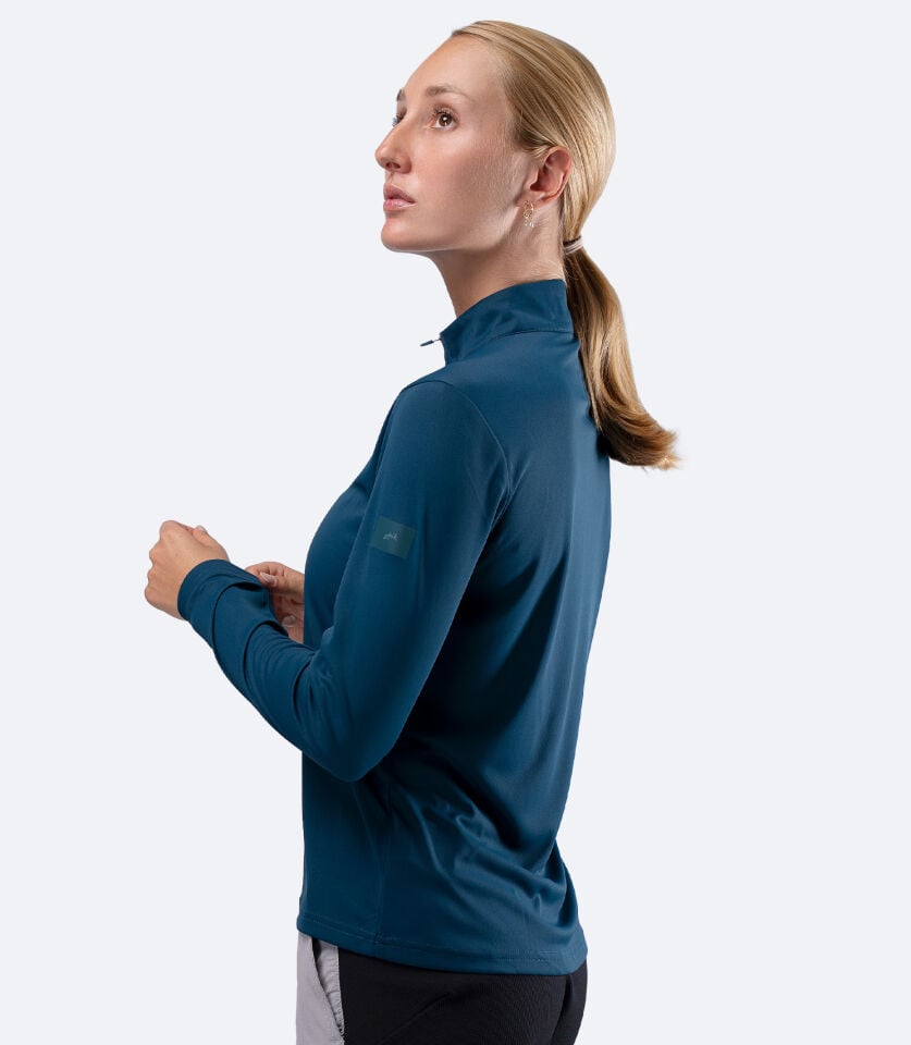 UVActive 1/4 Zip Top L/S TEA Kadın