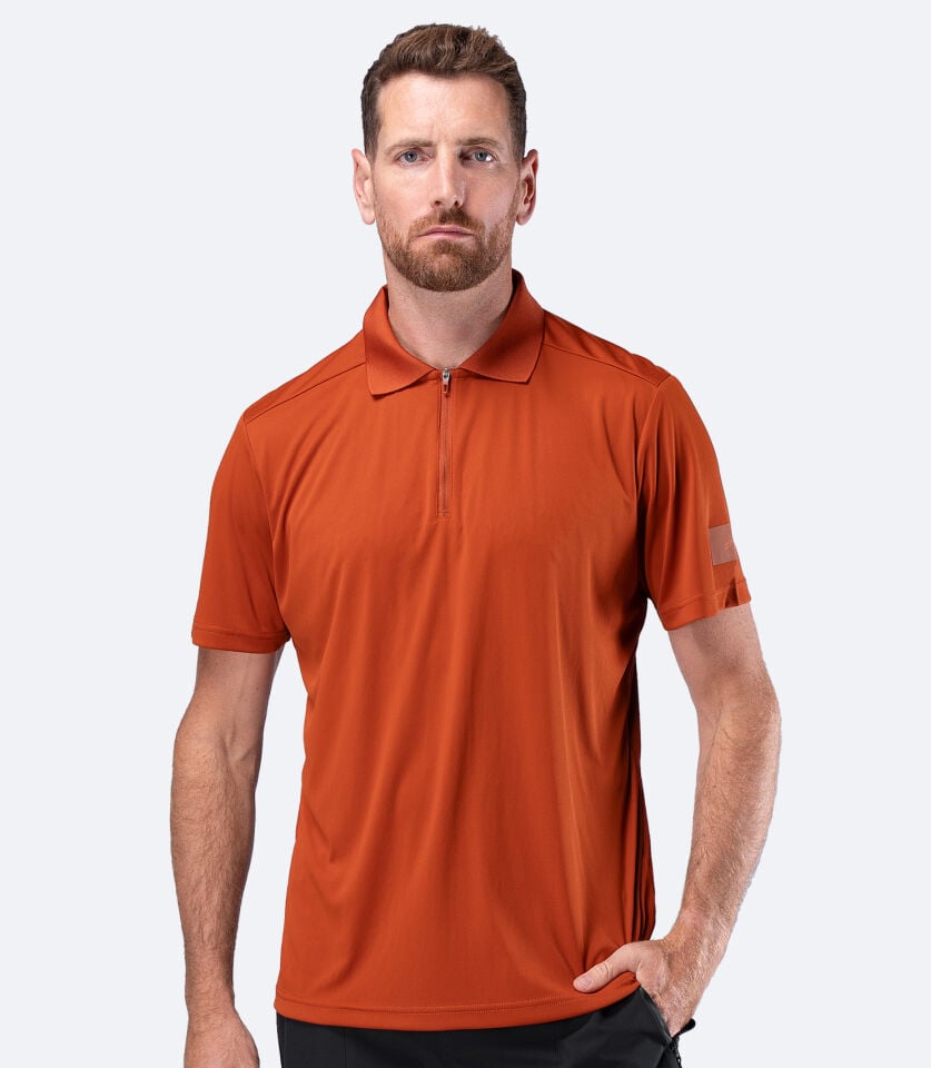 UVActive Zip Sports Polo S/S RDE Erkek