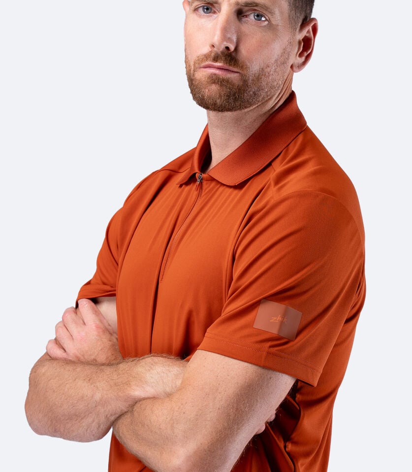 UVActive Zip Sports Polo S/S RDE Erkek