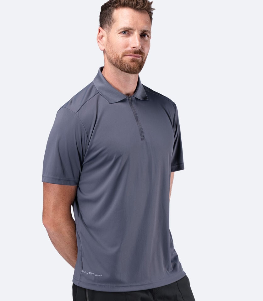 UVActive Zip Sports Polo S/S SLT Erkek