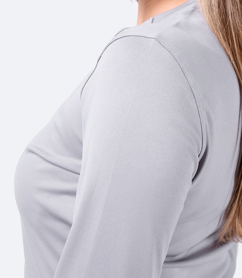 UVActive™ Uzun Kollu Üst Gri M