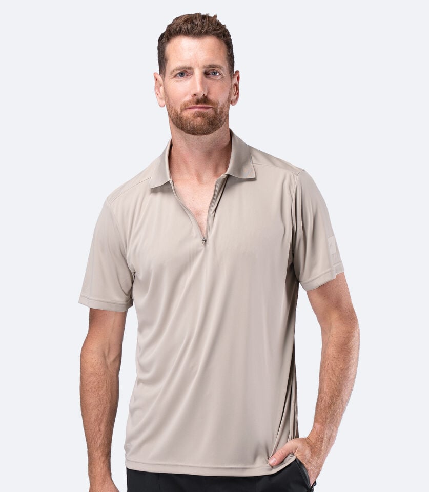 UVActive Zip Sports Polo S/S STN Erkek