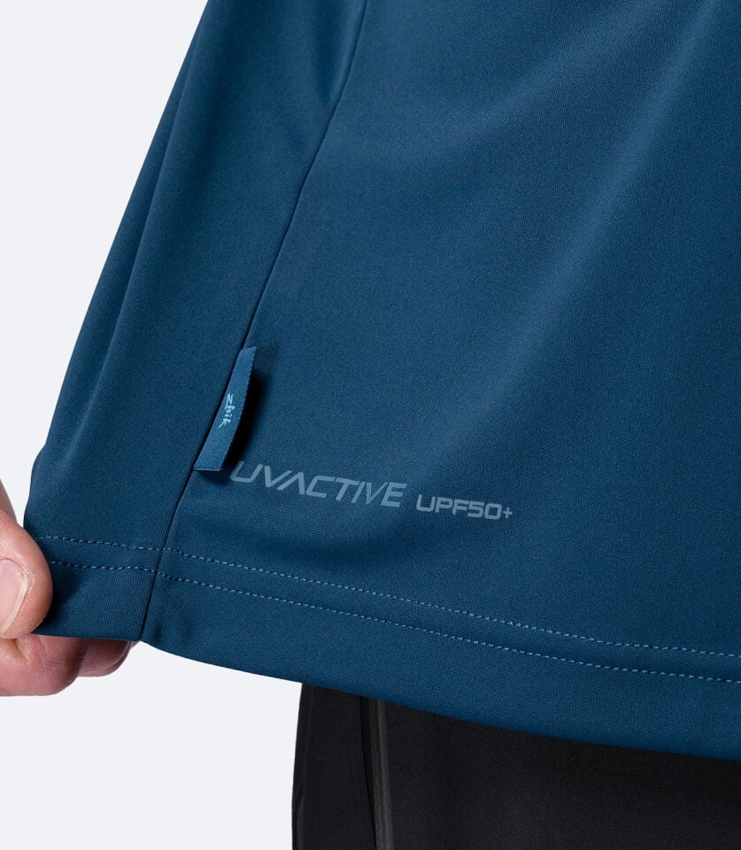 UVActive Zip Sports Polo S/S TEA Erkek