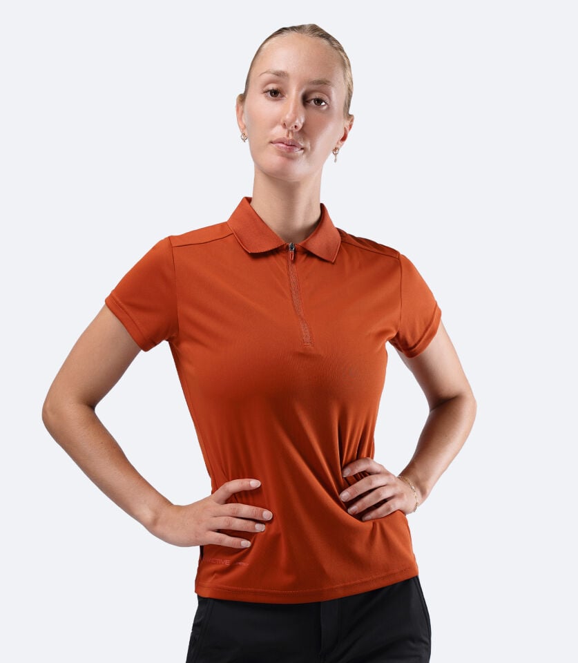 UVActive Zip Sports Polo S/S RDE Kadın