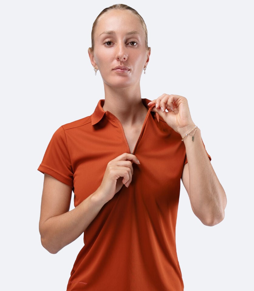 UVActive Zip Sports Polo S/S RDE Kadın