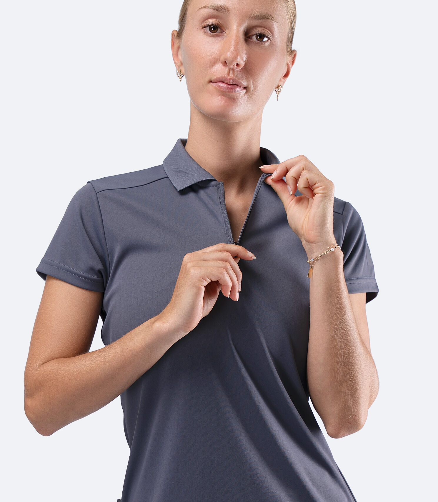 UVActive Zip Sports Polo S/S SLT Kadın