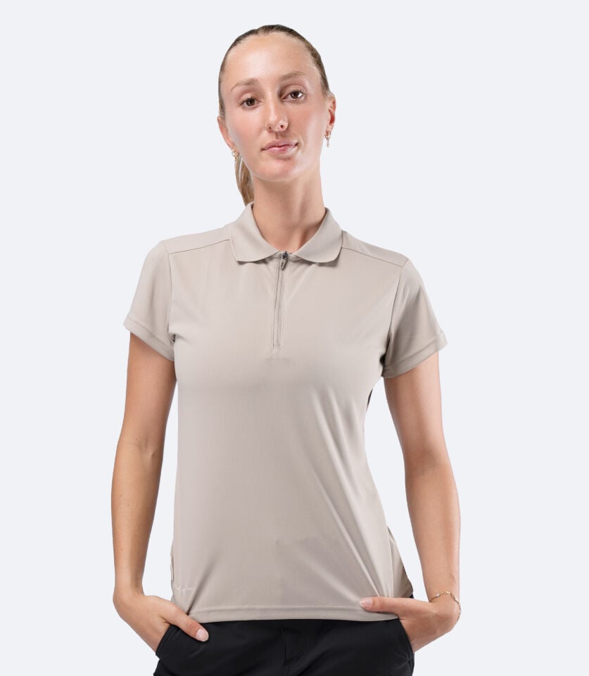 UVActive Zip Sports Polo S/S STN Kadın