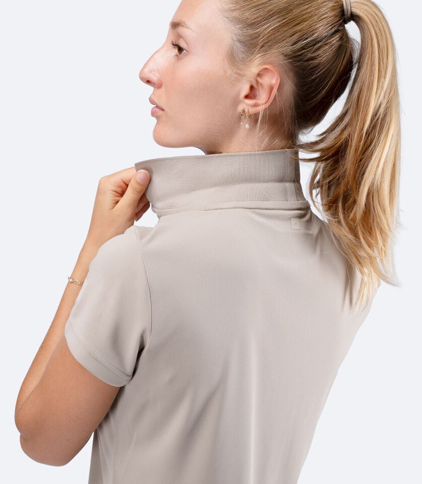 UVActive Zip Sports Polo S/S STN Kadın