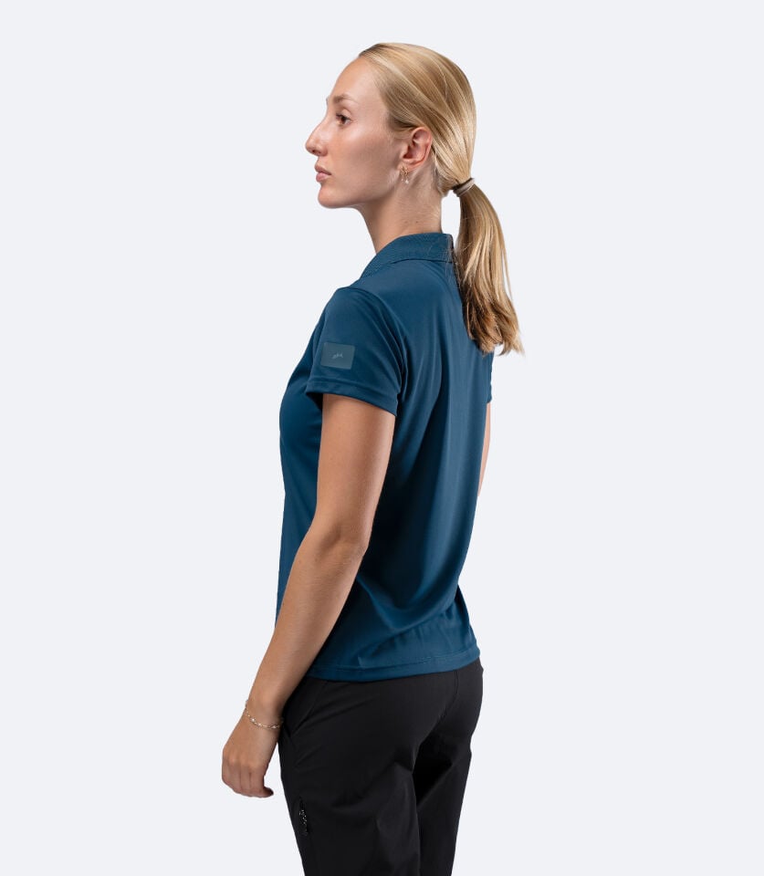 UVActive Zip Sports Polo S/S TEA Kadın