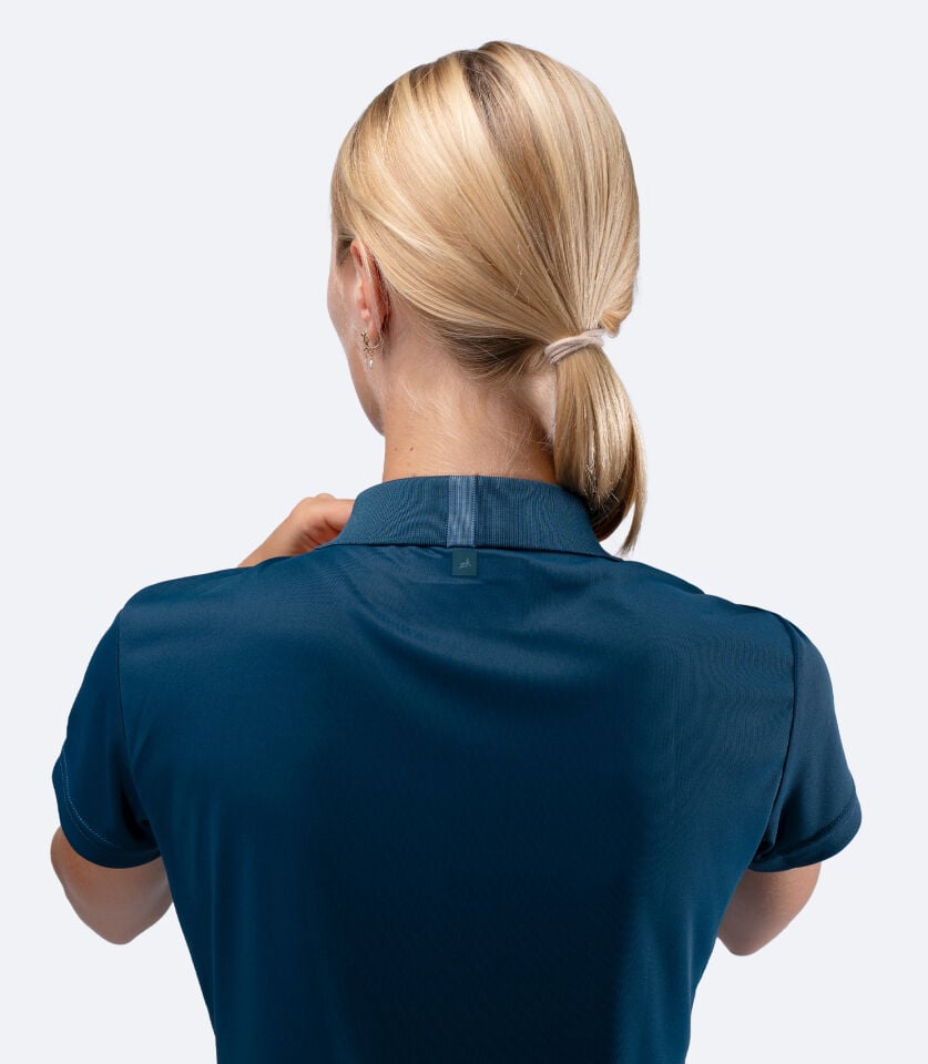 UVActive Zip Sports Polo S/S TEA Kadın