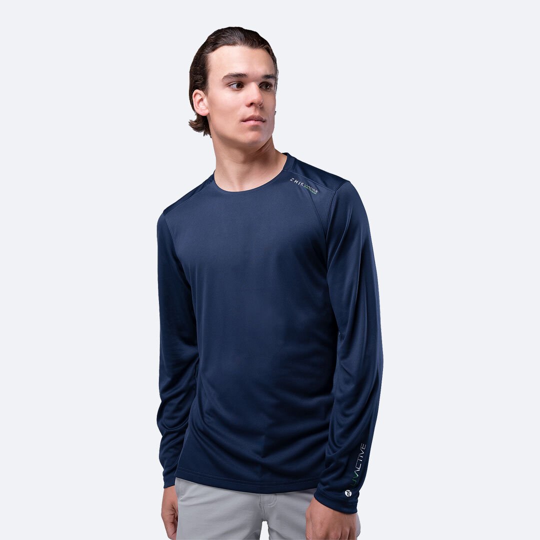 UVActive™ Uzun Kollu Üst Lacivert