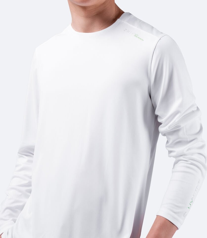 UVActive™ Uzun Kollu Üst Beyaz