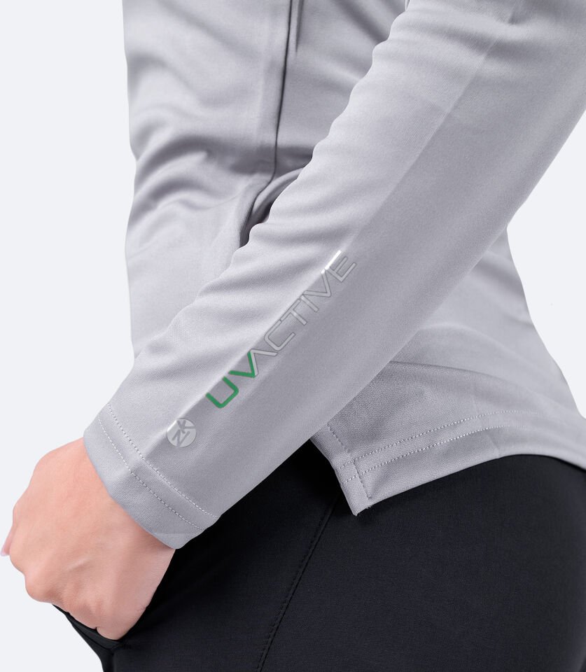 UVActive™ Uzun Kollu Üst Gri