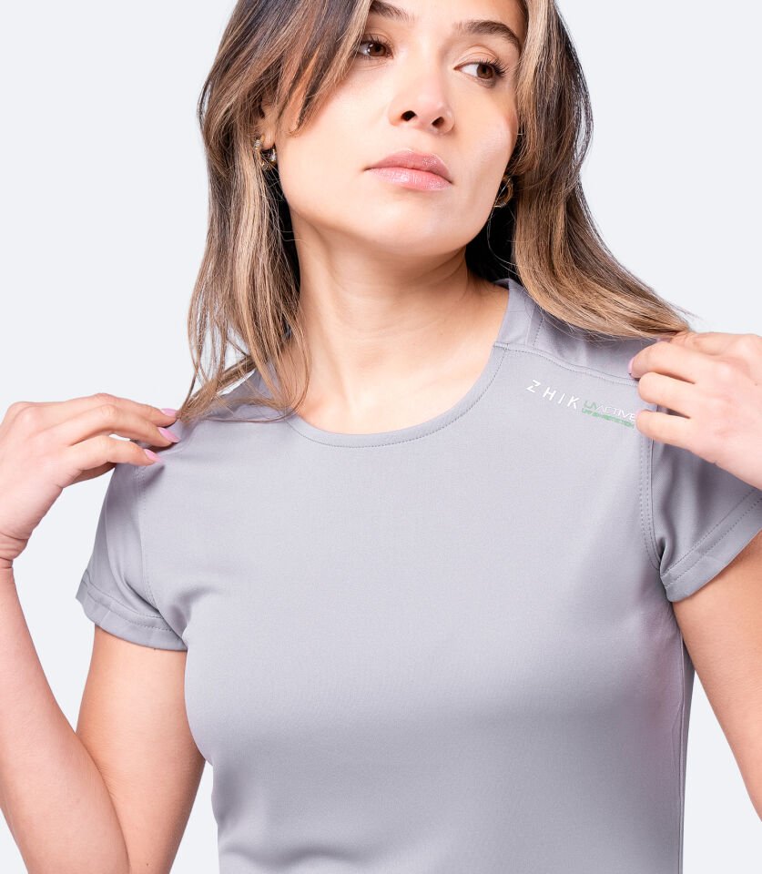 UVActive™ Kısa Kollu Üst Gri