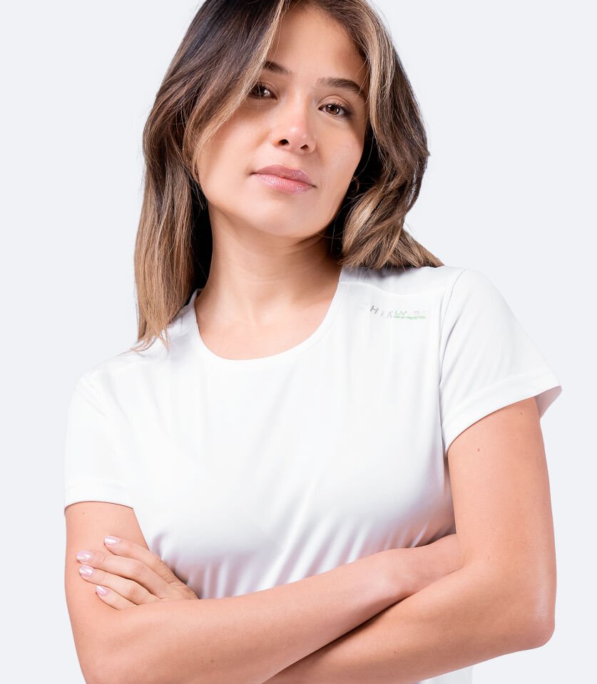 UVActive™ Kısa Kollu Üst Beyaz