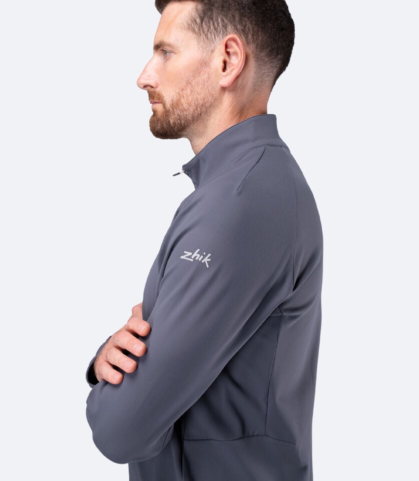 Motion 1/4 Zip L/S Top SLT Uzun Kollu Kapüşonlu Üst Erkek