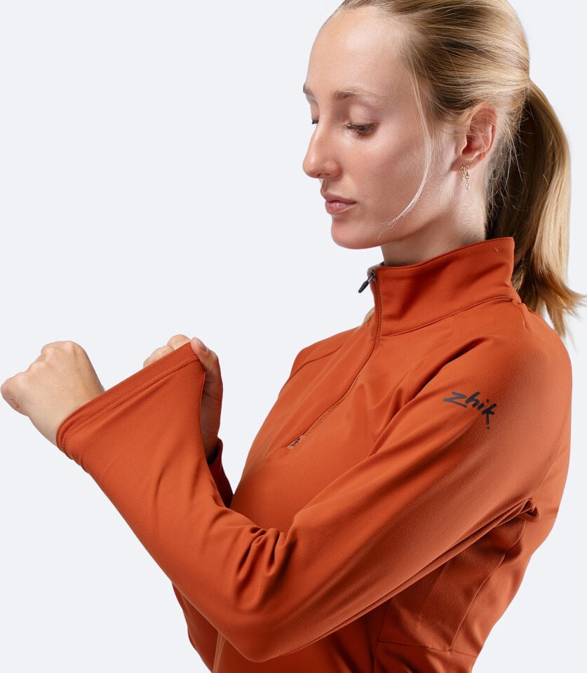 Motion 1/4 Zip L/S Top RDE Uzun Kollu Kapüşonlu Üst Kadın