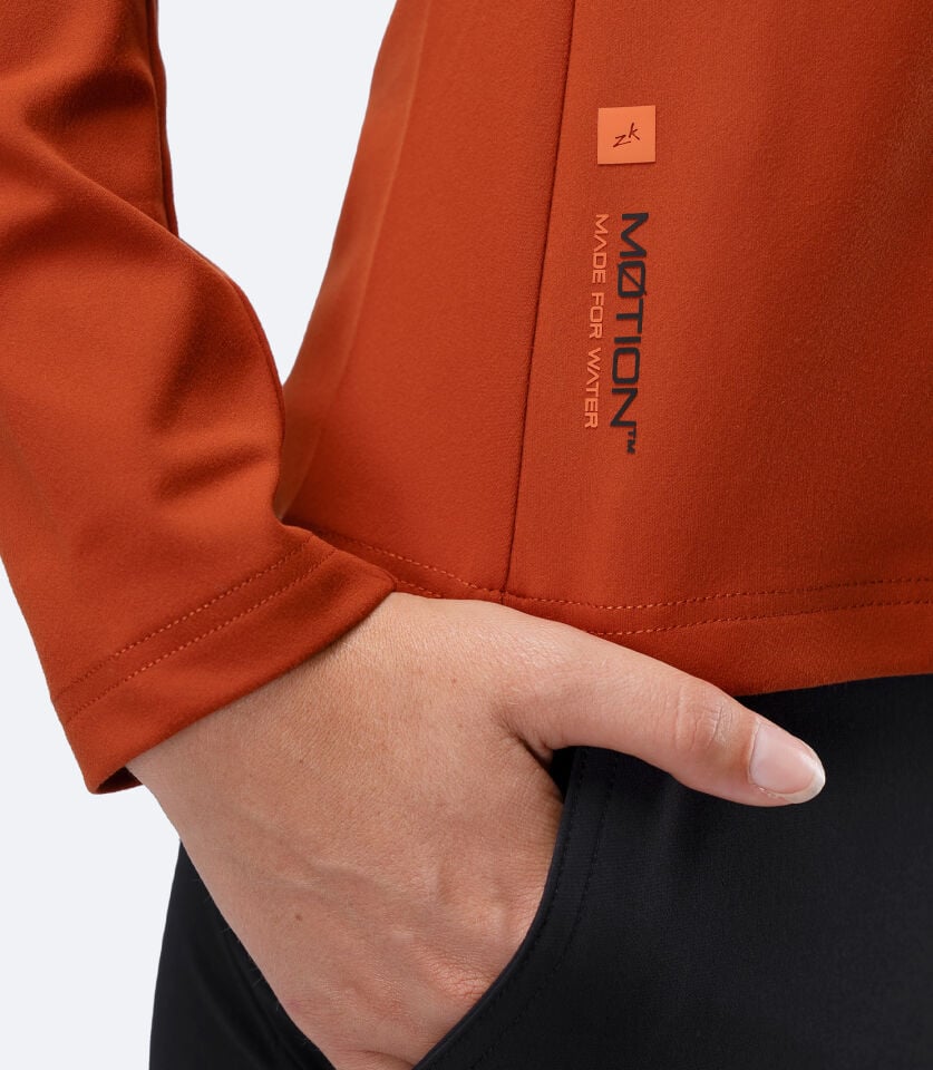 Motion 1/4 Zip L/S Top RDE Uzun Kollu Kapüşonlu Üst Kadın