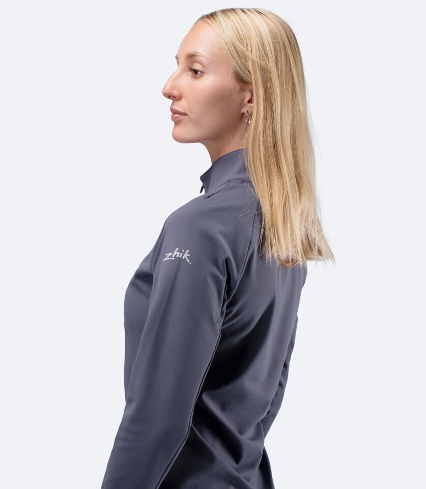 Motion 1/4 Zip L/S Top SLT Uzun Kollu Kapüşonlu Üst Kadın