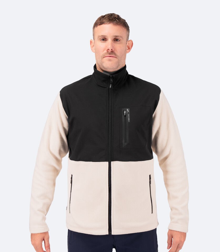 Hybrid Fleece Ceket Beyaz