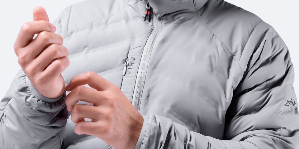 Erkek Cell™ Yalıtımlı Ceket Platin Gri