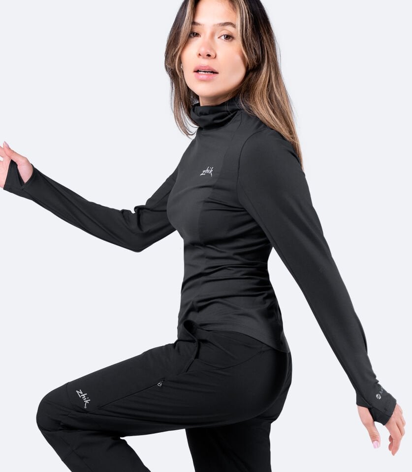 ZhikMotion™ UPF50+  Uzun Kollu Kapüşonlu Üst Kadın
