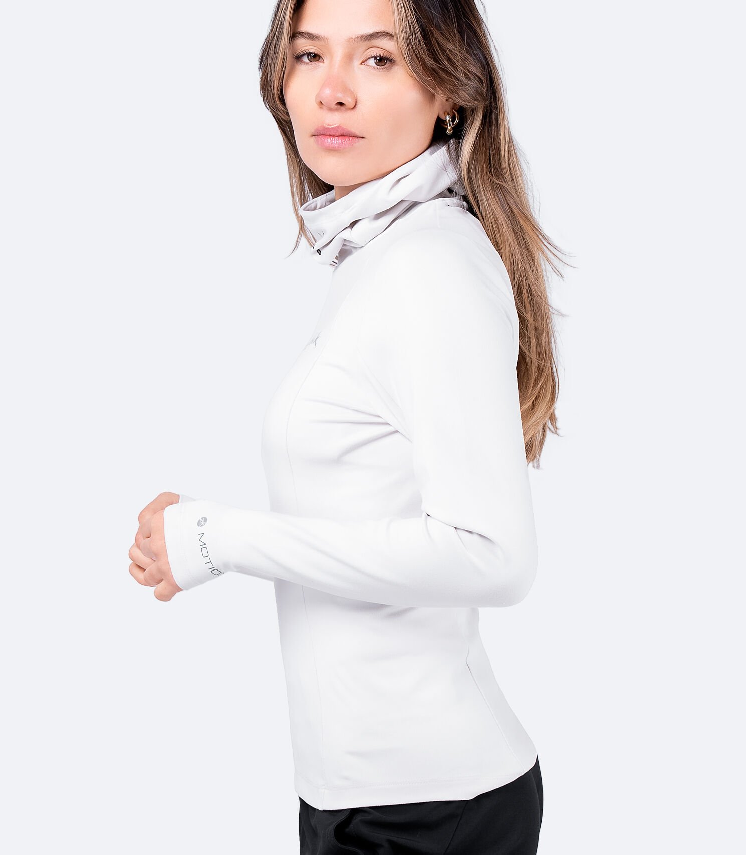 ZhikMotion™ UPF50+  Uzun Kollu Kapüşonlu Üst Kadın
