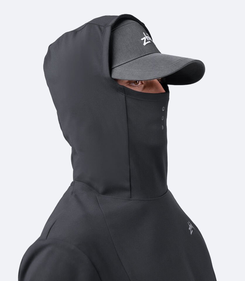 ZhikMotion™ UPF50+  Uzun Kollu Kapüşonlu Üst Erkek