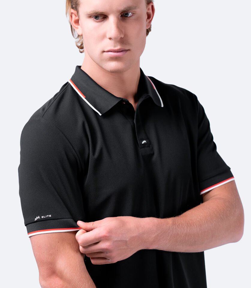 Elite Polo Tişört - Siyah