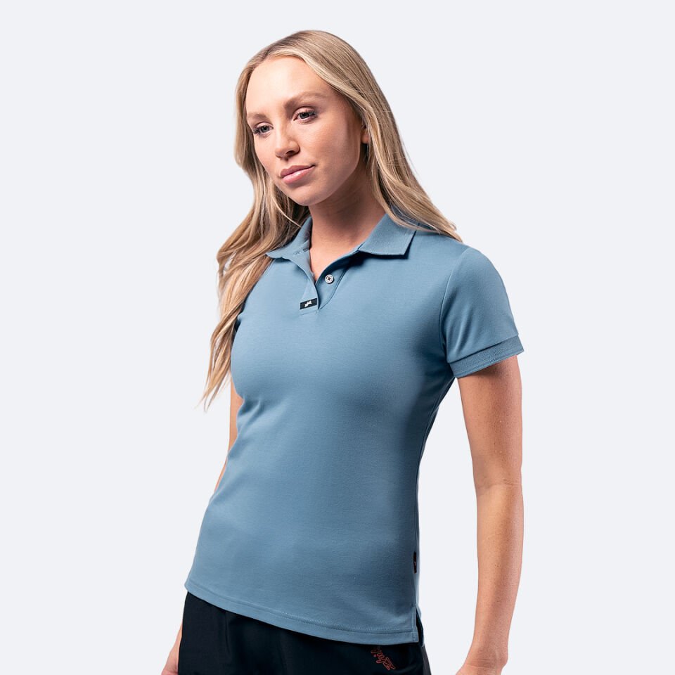 Pima Pamuklu Polo Tişört - Pastel Mavi
