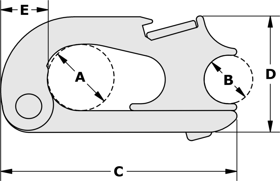 TYLASKA TY1308 J8  J-LOCK SHACKLE