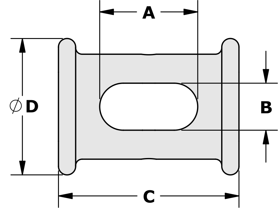 TYLASKA TY2412 SPOOL SHACKLE S12
