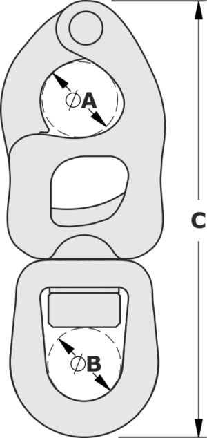 TYLASKA TY1012-S T12 STD. BAIL SHACKLE