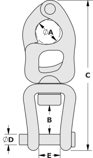 TYLASKA TY1005 T5 STD. BAIL SHACKLE