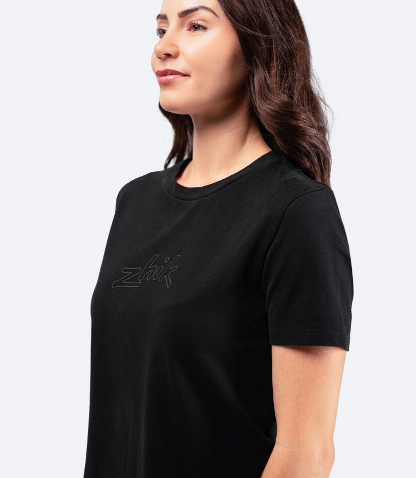 Zhik 3D Logo Pamuklu Tişört Kadın