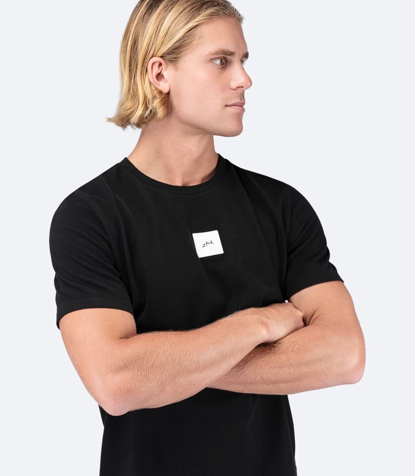 Erkek Logo Print Pamuklu Tişört
