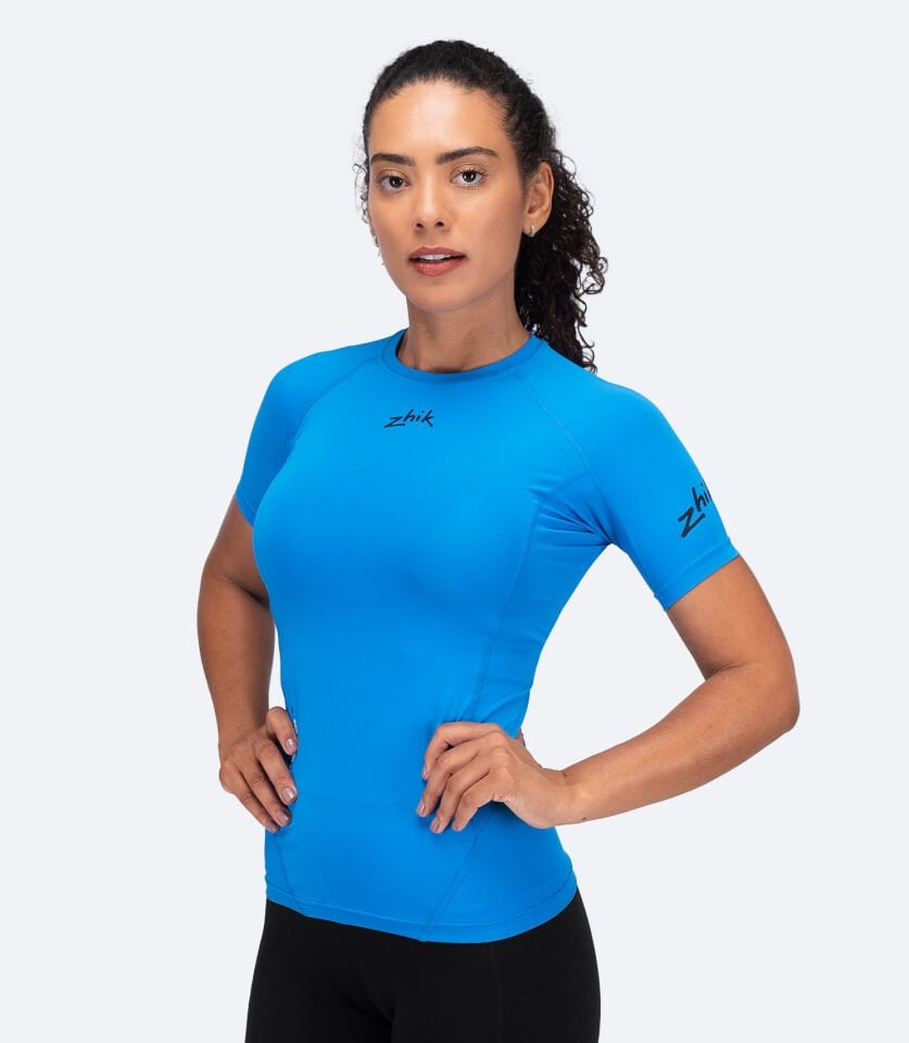 Eco Spandex UPF50+ Kısa Kollu Rash Guard Kadın
