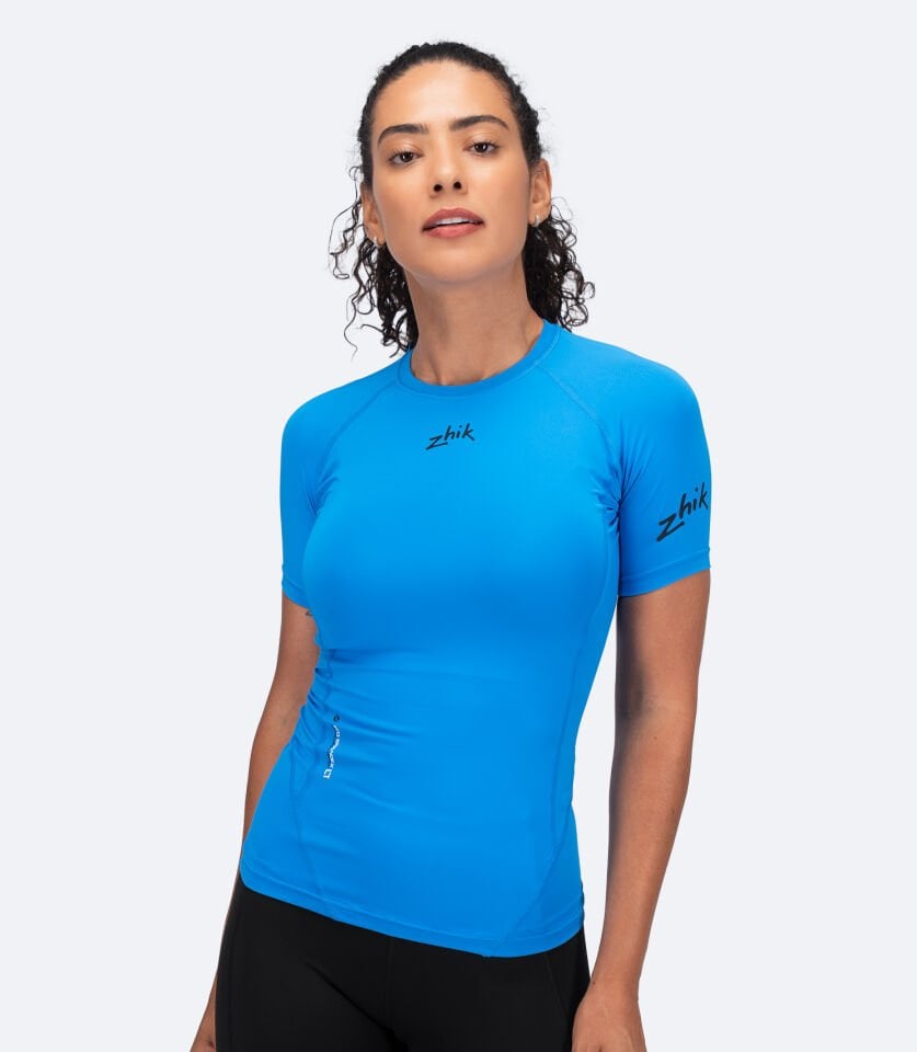 Eco Spandex UPF50+ Kısa Kollu Rash Guard Kadın