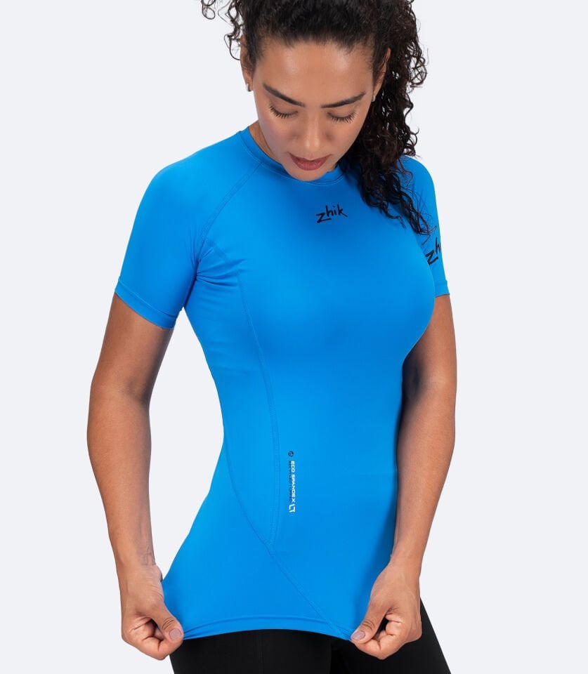 Eco Spandex UPF50+ Kısa Kollu Rash Guard Kadın