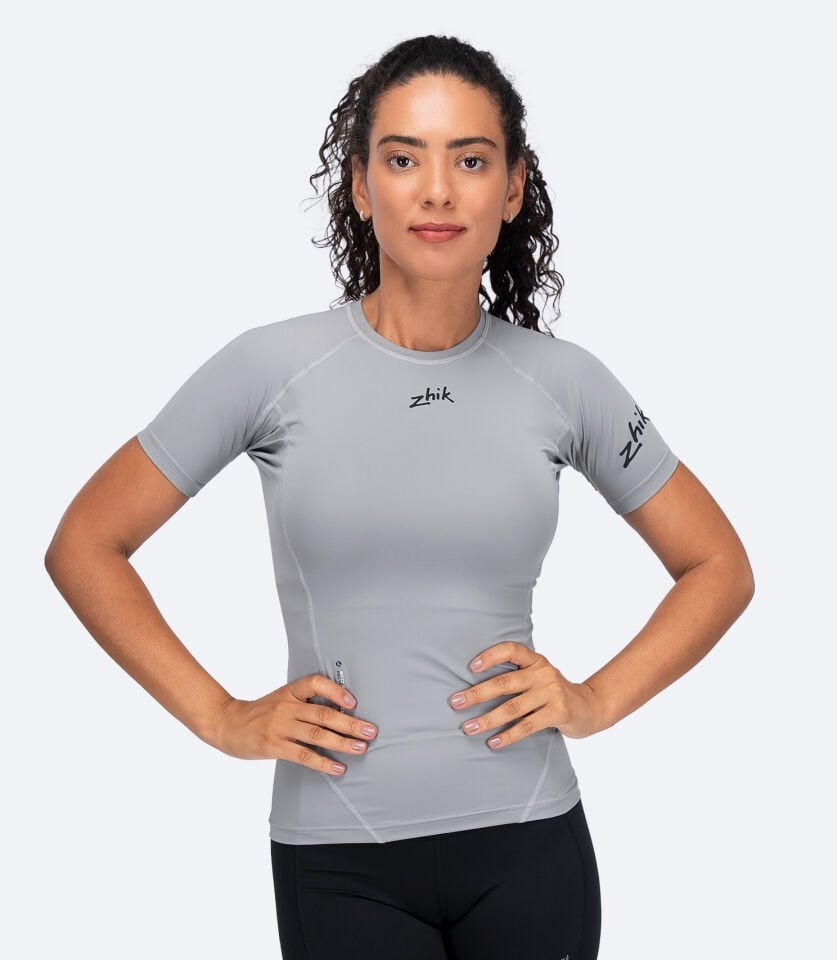 Eco Spandex UPF50+ Kısa Kollu Rash Guard Kadın