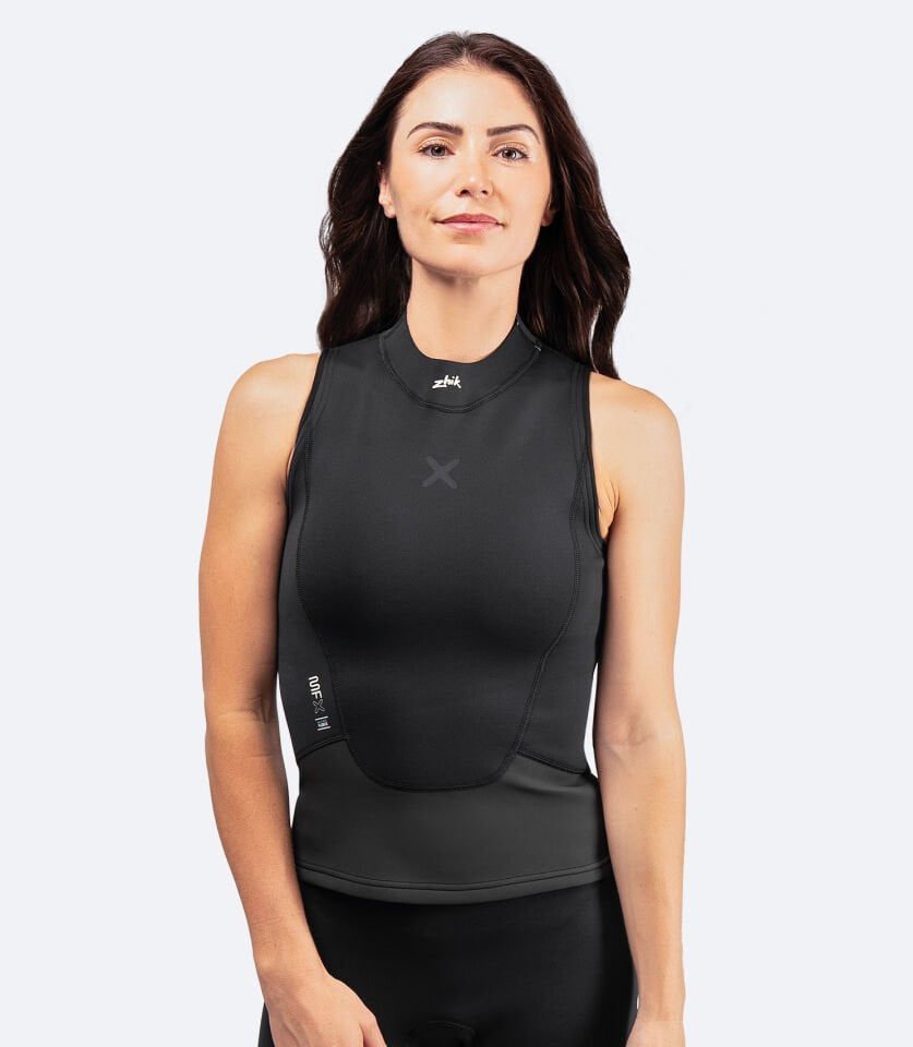 Kadın Microfleece™ X Kolsuz Wetsuit Top